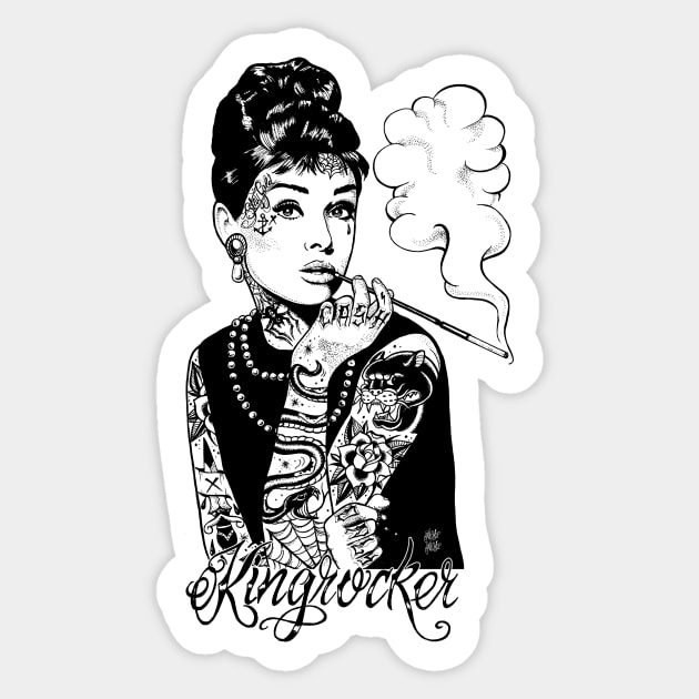 Stay Gold Hepburn Sticker by Kingrocker Clothing